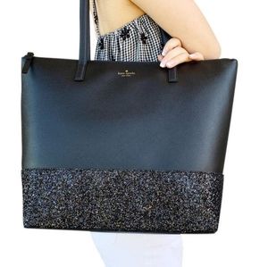 NWT Kate Spade Large Glitter Tote